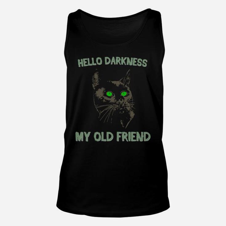 Black Cat - Hello Darkness My Old Friend Unisex Tank Top