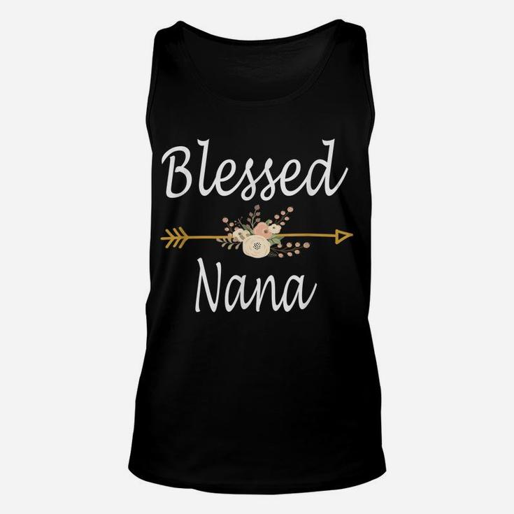 Blessed Nana Shirt Cute Thanksgiving Christmas Gifts Unisex Tank Top