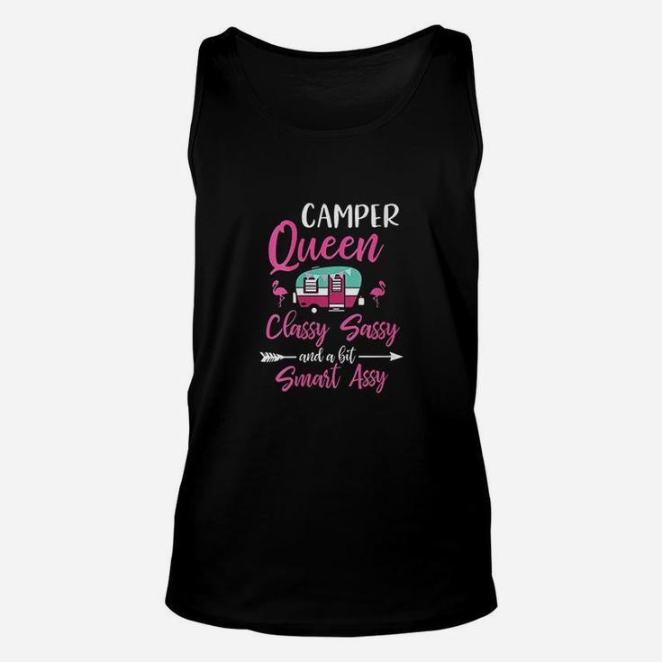 Camper Queen Classy Sassy Smart Assy Camping Rv Gift Unisex Tank Top