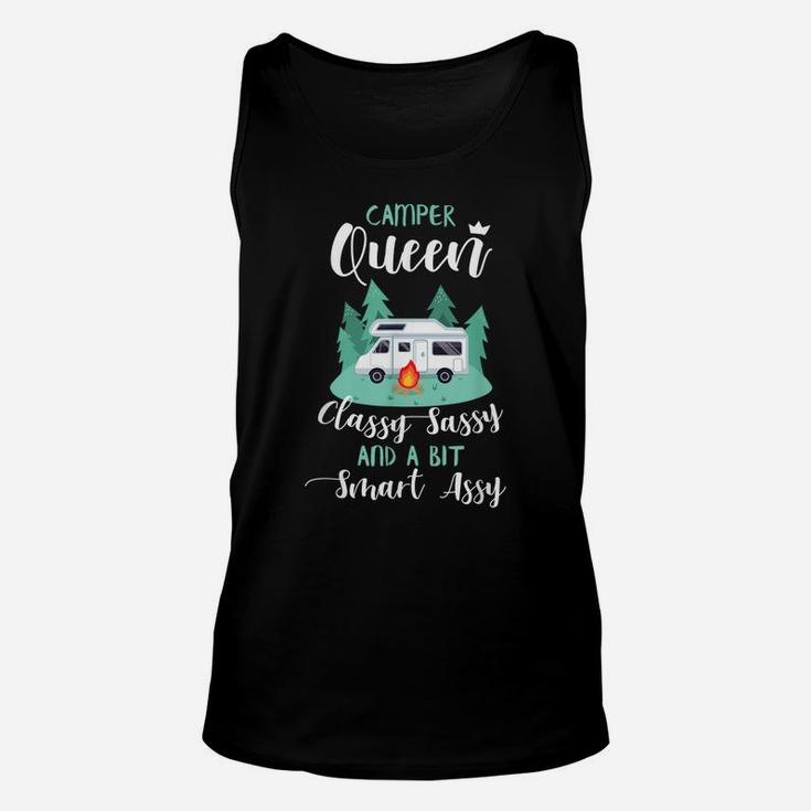 Camper Queen Funny Rv Gifts Camping Rv Gift Ideas Unisex Tank Top