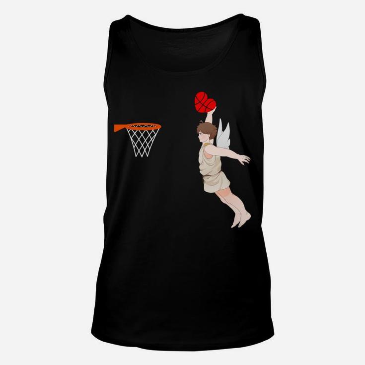 Cupid Dunk Cute Valentines Day For Basketball Lovers Unisex Tank Top