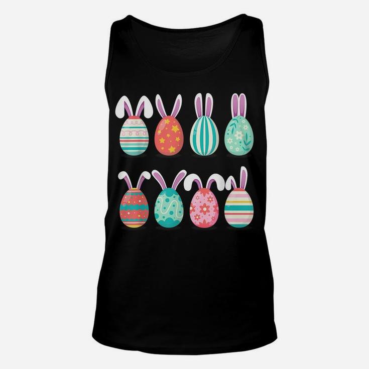 Cute Eggs Easter Day Family Matching Pajama Egg Hunting Unisex Tank Top
