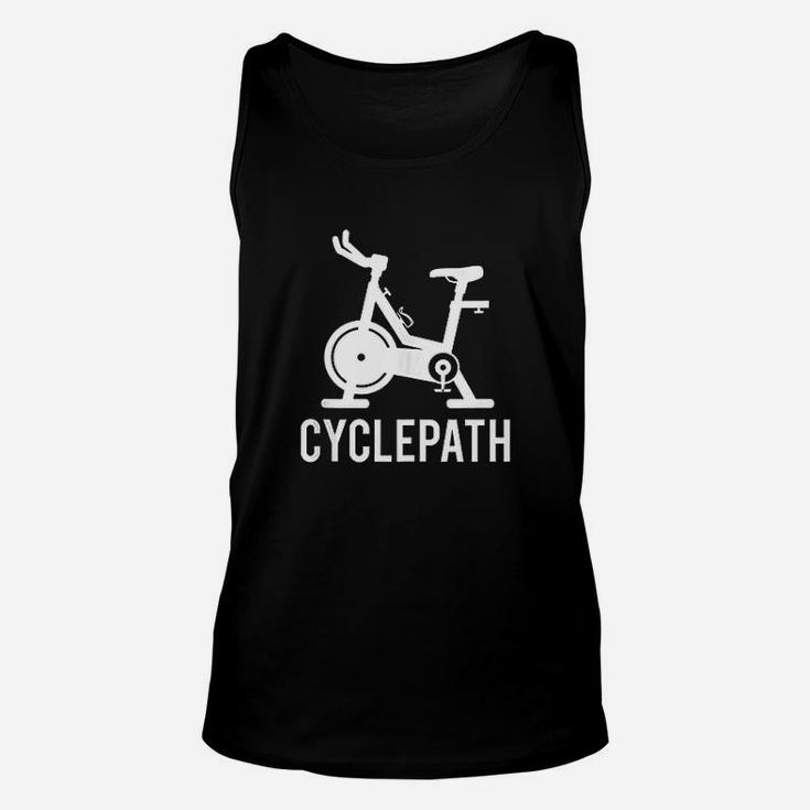 Cyclepath Love Spin Funny Workout Pun Gym Spinning Class Unisex Tank Top