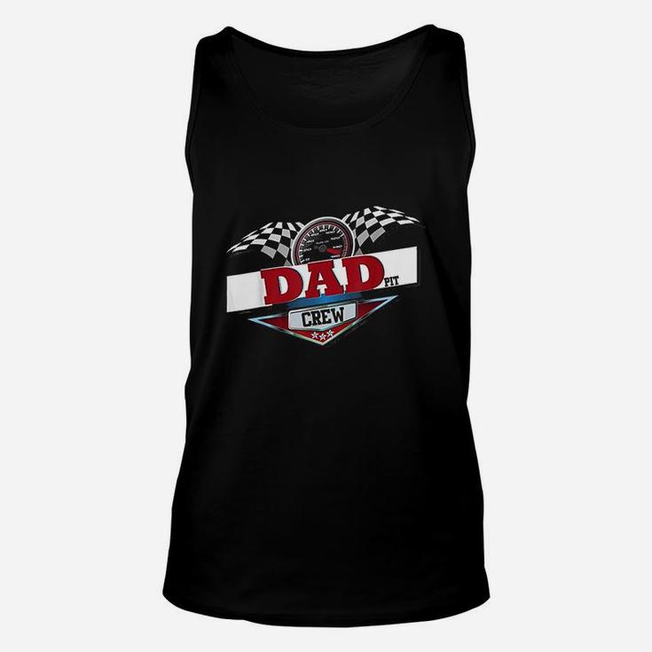 Dad Pit Crew For Car Racing Party Matching Costume Unisex Tank Top