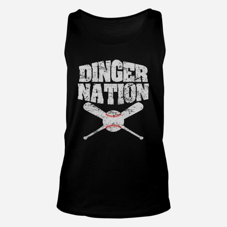 Dinger Nation BaseballShirt Black Youth B073w43g1z 1 Unisex Tank Top