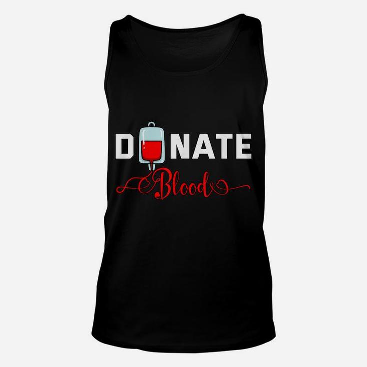 Donate Blood Saved Life National Blood Donor Awareness Month Unisex Tank Top