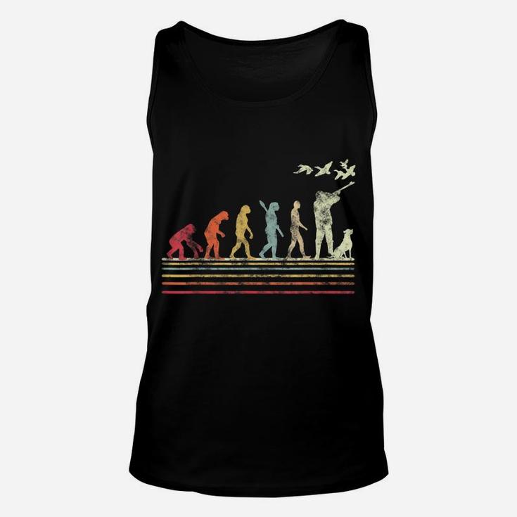 Duck Hunting Evolution Retro Style Gift For Duck Hunters Unisex Tank Top