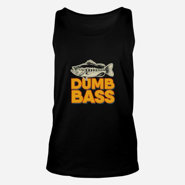 Dumb Bass Vintage Joke Fishing Fisher Unisex Tank Top