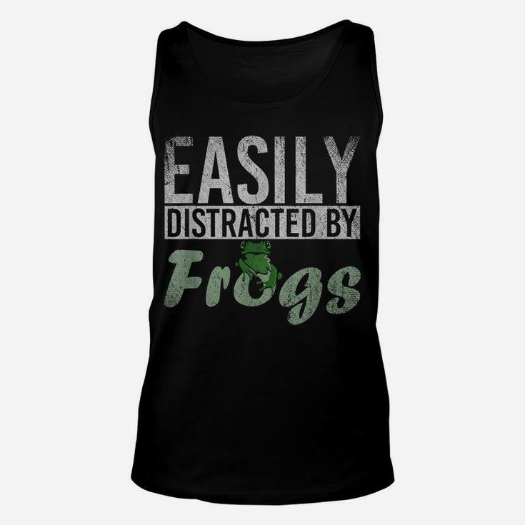 Easily Distracted By Frog Unisex Tank Top