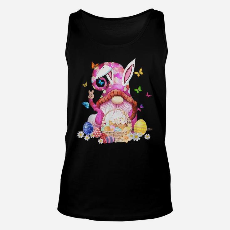 Easter Bunny Spring Gnome Easter Egg Hunting And Basket Unisex Tank Top