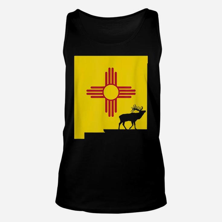 Elk Hunting New Mexico Design Gift For Bow Hunters Unisex Tank Top