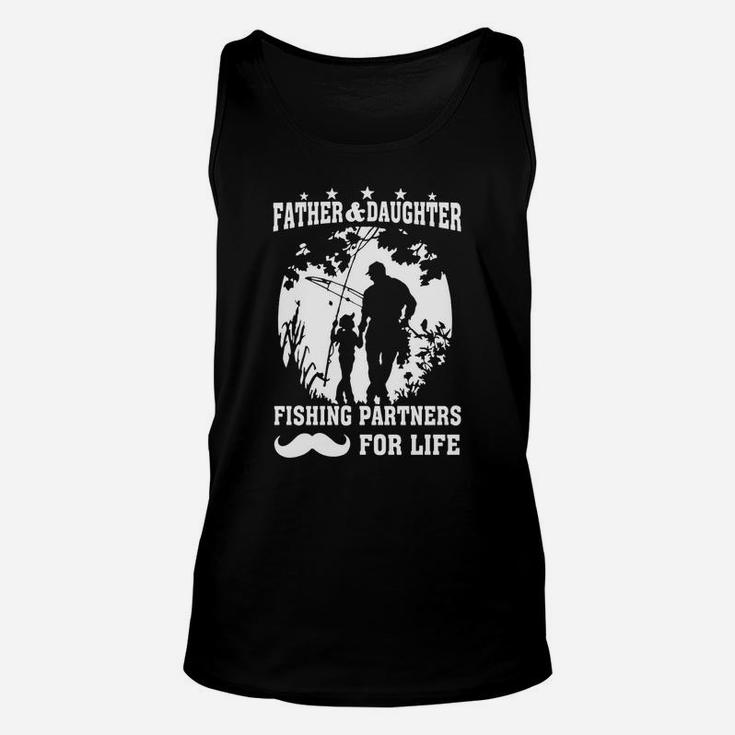 Father And Daughter Fishing Partners For Life Unisex Tank Top