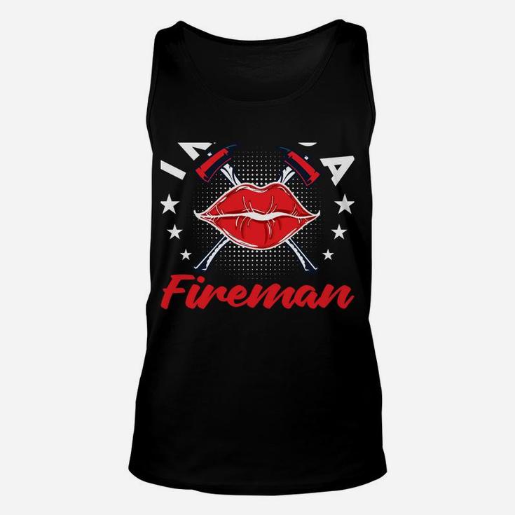 Firefighter Wife Courage First Responder Husband Proud Love Unisex Tank Top