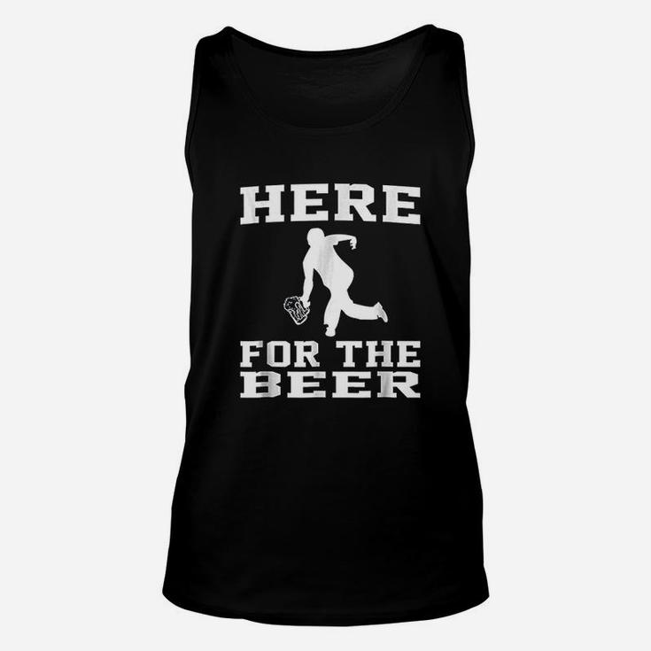 Funny Bowling Drinking Here For The Beer Unisex Tank Top