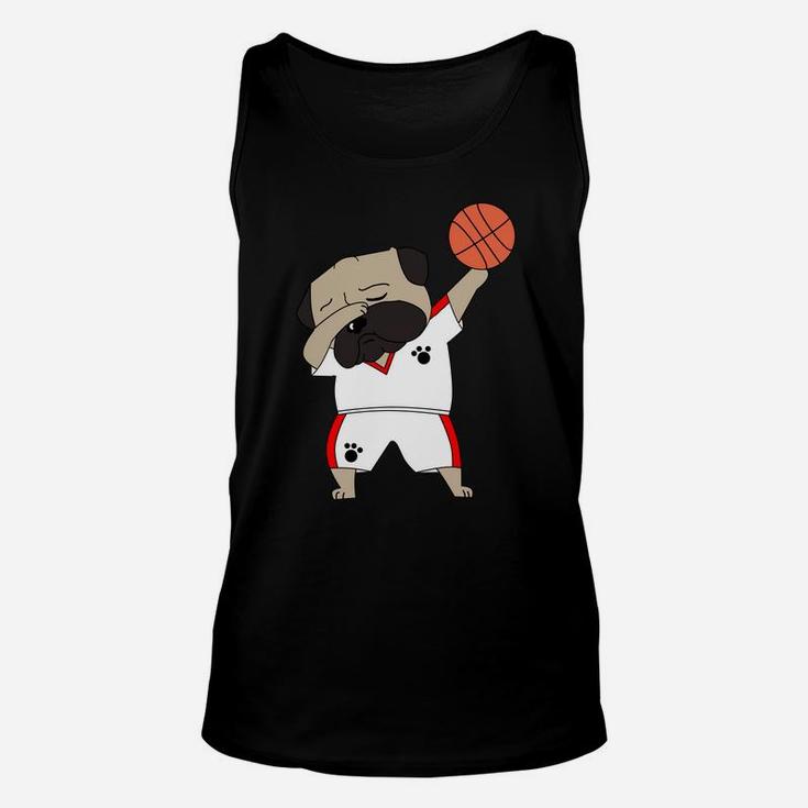 Funny Dabbing English Bulldog Basketball Cute Dab Hoodie Unisex Tank Top