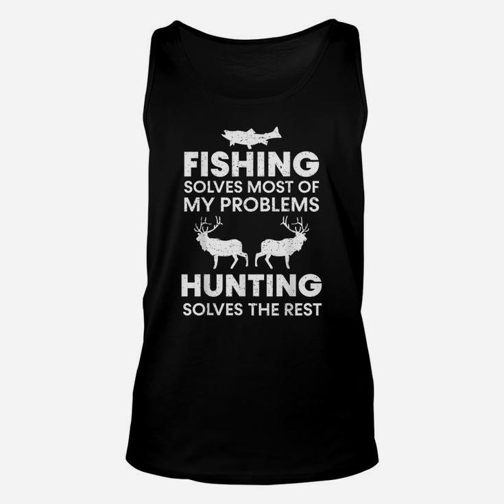 Funny Fishing And Hunting Gift Christmas Humor Hunter Cool Unisex Tank Top