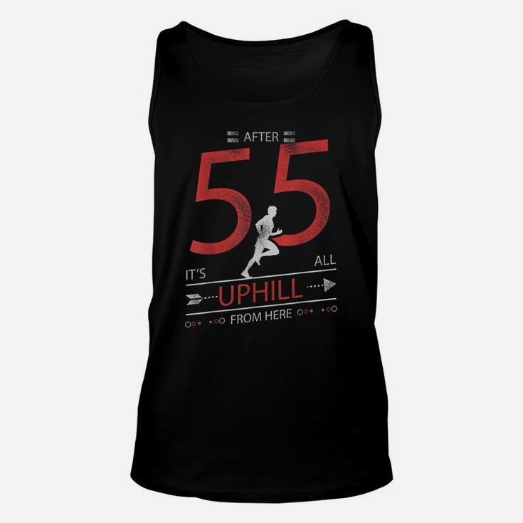 Funny Running T Shirt 55 Years Old 55Th Birthday Gift Tee Unisex Tank Top