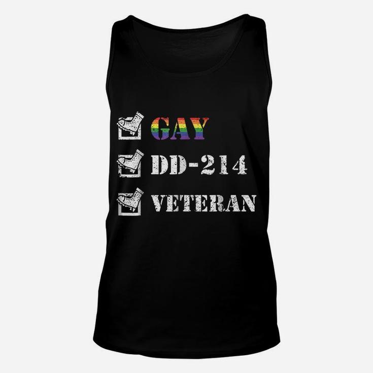 Gay Veteran Checklist Lgbt Veterans Day Gift Shirt Unisex Tank Top