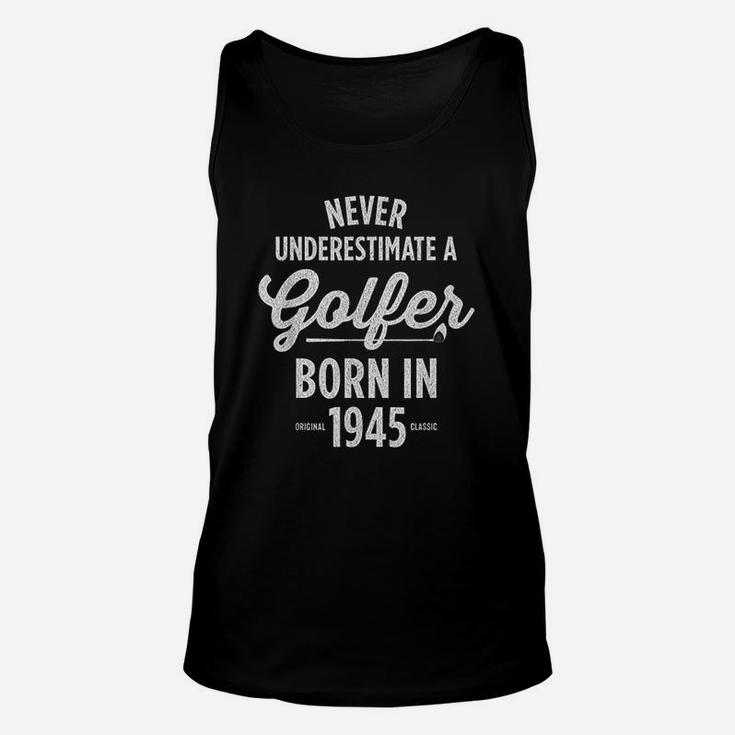 Gift For 76 Year Old Golfer Golfing 1945 76th Birthday Unisex Tank Top