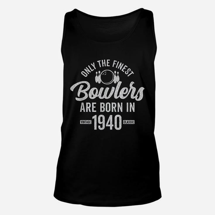 Gift For 81 Year Old Bowler Bowling 1940 81st Birthday Unisex Tank Top