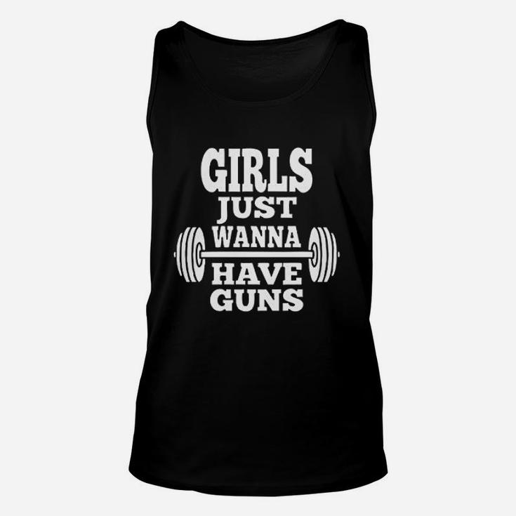 Girls Just Wanna Have Gym Workout Yoga Unisex Tank Top