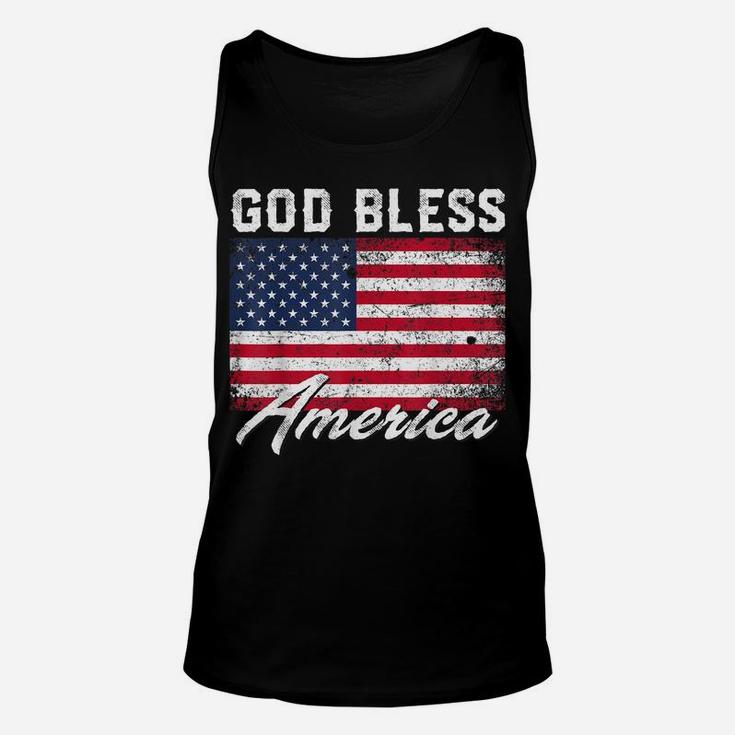 God Bless America Usa Flag 4Th Of July Patriotic Unisex Tank Top