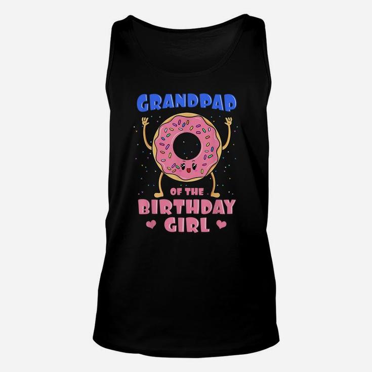 Grandpap Of The Birthday Girl Donut Bday Party Grandfather Unisex Tank Top