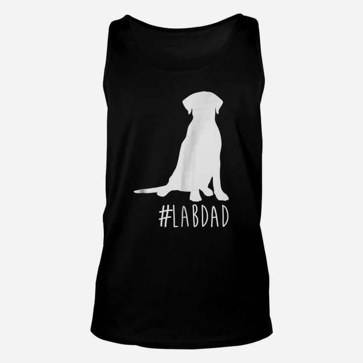 Hashtag Lab Dad  Labrador Retriever Dad Shirt Unisex Tank Top