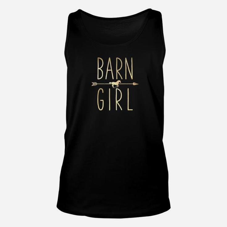 Horse Barn Girl I Love My Horses Racing Riding Gifts Unisex Tank Top