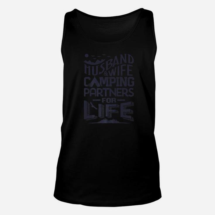 Husband And Wife Camping Partners For Life Men Women Unisex Tank Top