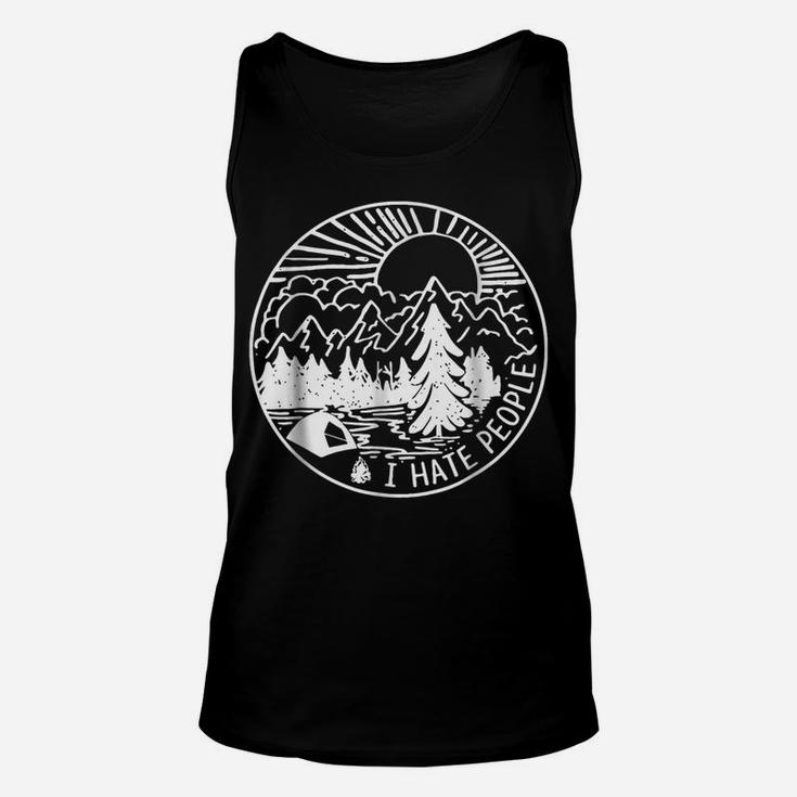 I Hate People I Love Camping Funny Unisex Tank Top