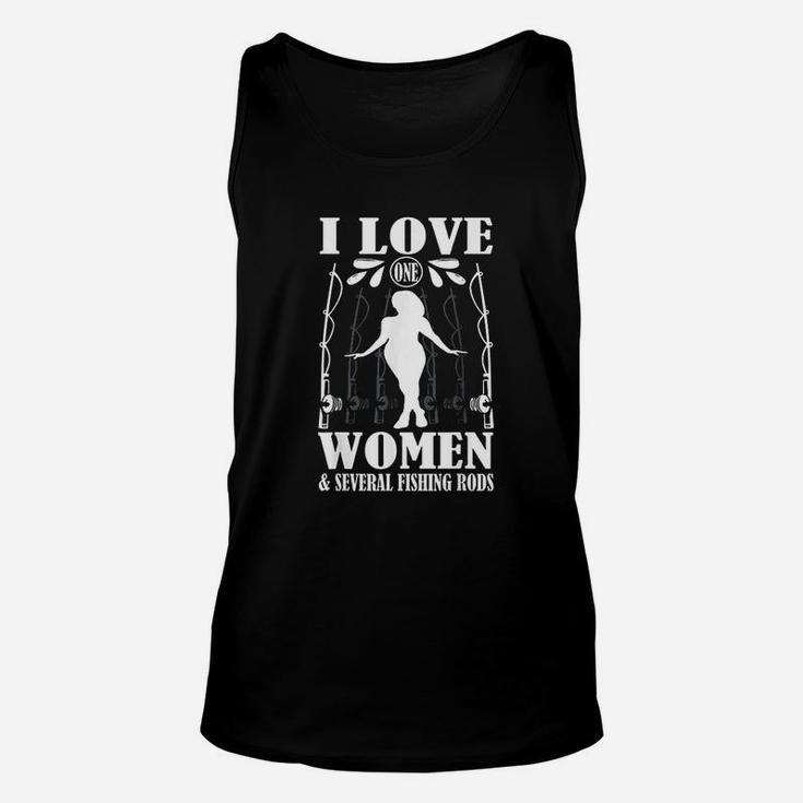 I Love One Women And Several Fishing Rod Unisex Tank Top