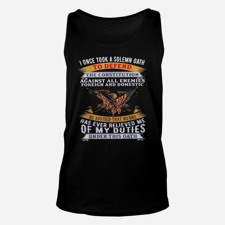 I Once Took A Solemn Oath To Defend The Constitutio Unisex Tank Top