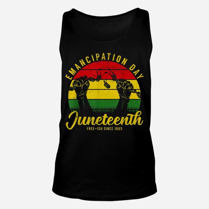 Juneteenth Emancipation Day Vintage Cool Melanin Black Pride Unisex Tank Top