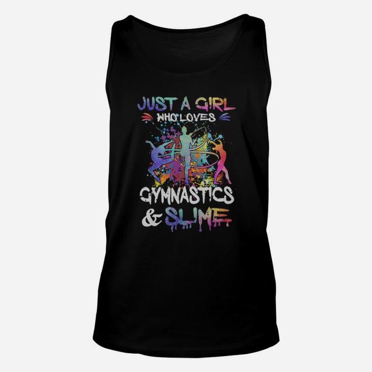 Just A Girl Who Loves Gymnastics And Slime Unisex Tank Top