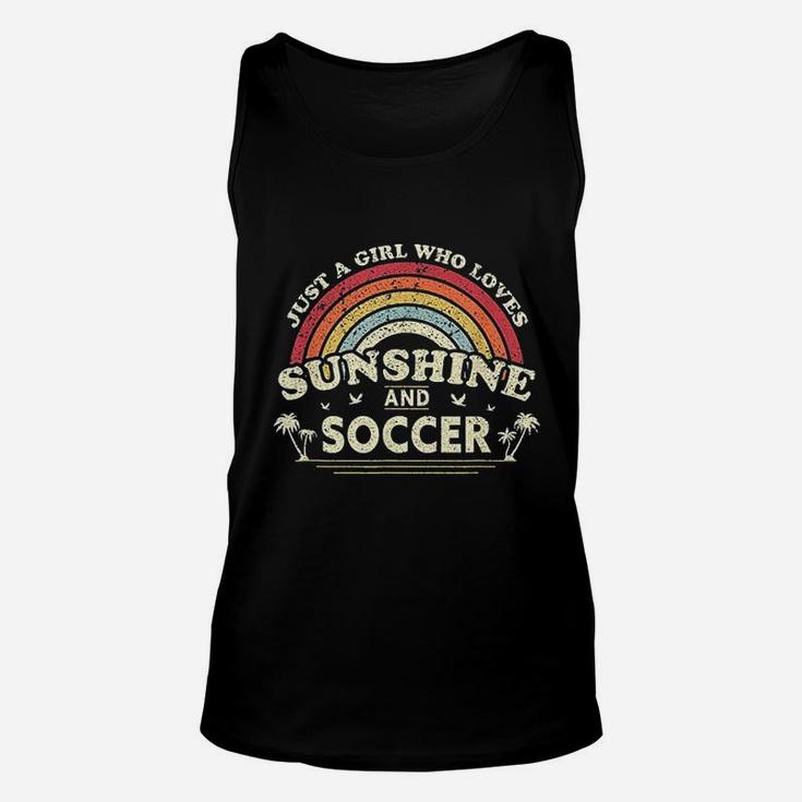 Just A Girl Who Loves Sunshine And Soccer Unisex Tank Top