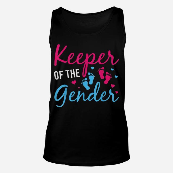 Keeper Of The Gender Baby Father Mother's Day Pregnancy Mom Unisex Tank Top