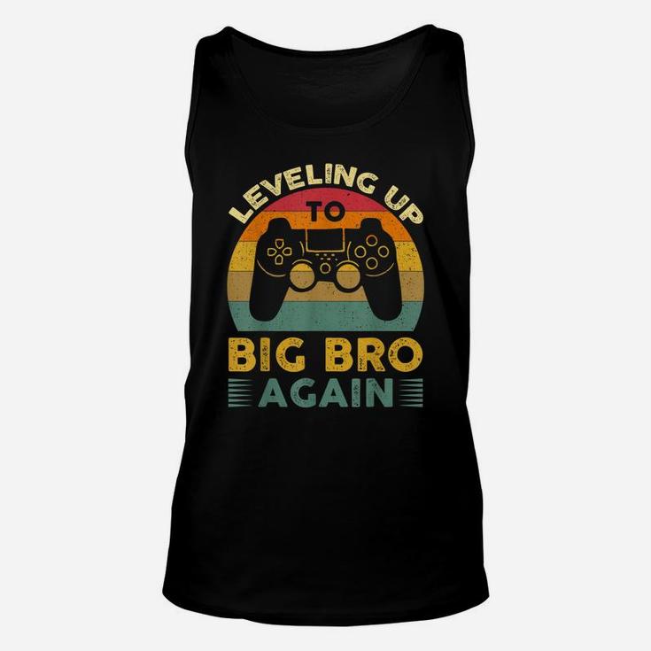 Leveling Up To Big Bro Again Vintage Gift Big Brother Again Unisex Tank Top