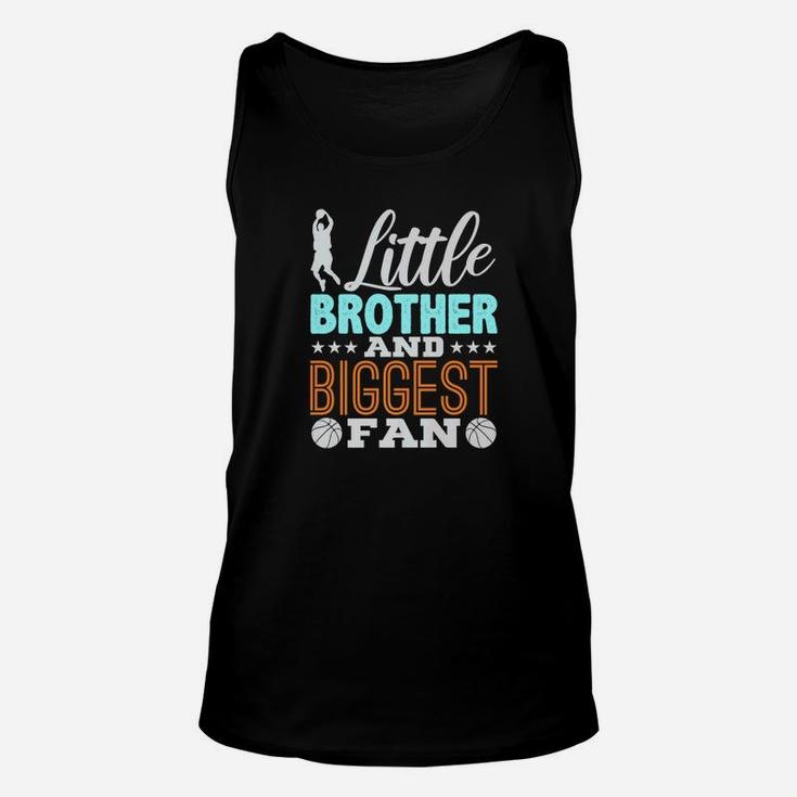Little Brother And Biggest Fan Basketball Unisex Tank Top
