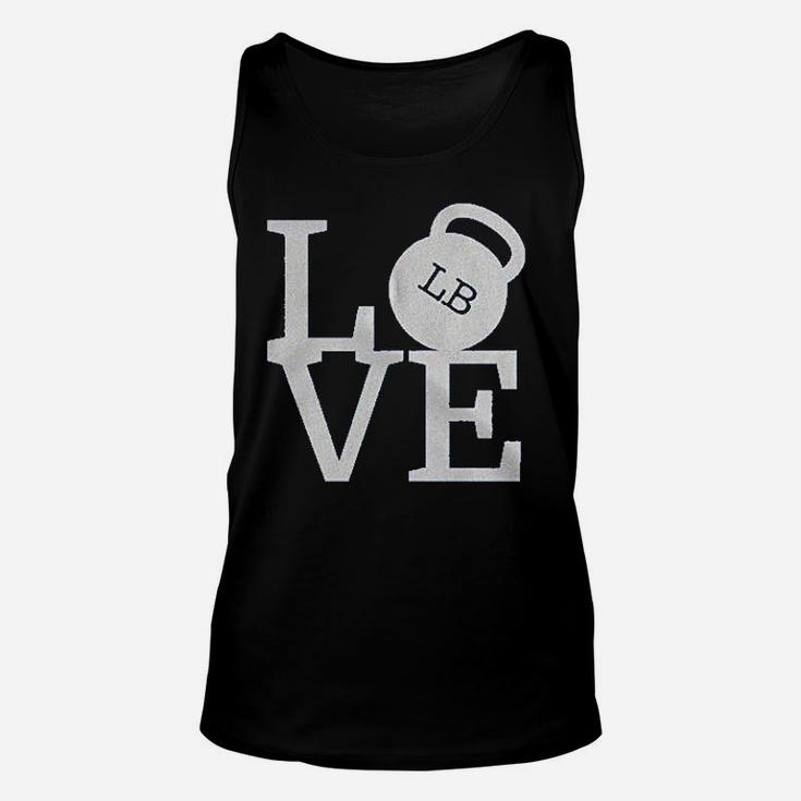 Love Weights Workout Gym Working Out Lifting Unisex Tank Top