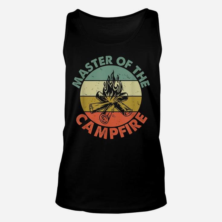 Master Of The Campfire Dad Camping Shirt Camping Dad Gift Unisex Tank Top