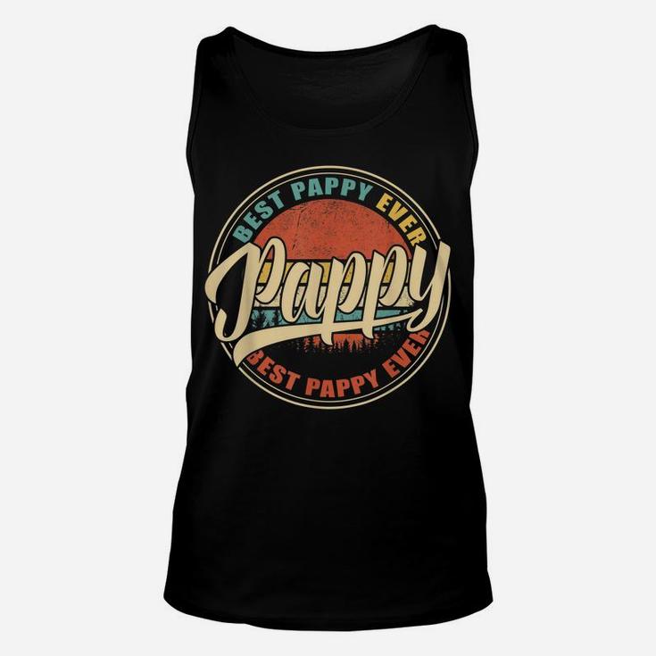 Mens Best Pappy Ever Funny Xmas Dad Papa Grandpa Christmas Gifts Unisex Tank Top