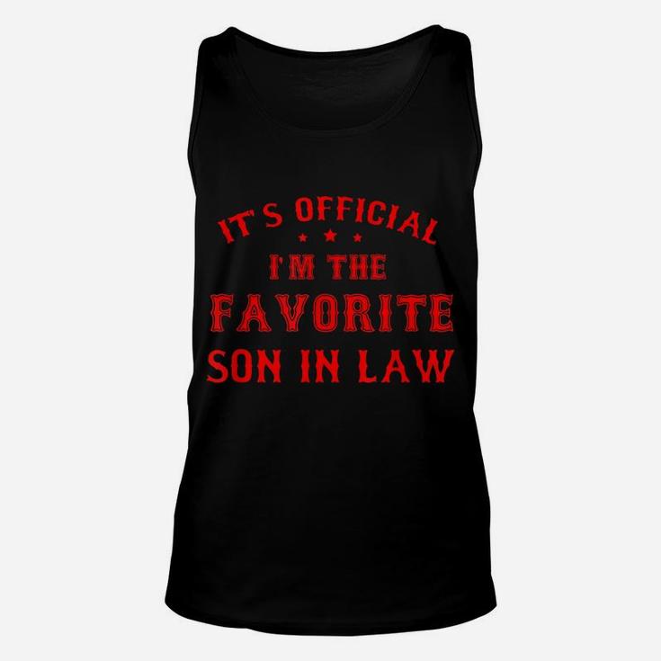 Mens Favorite Son In Law Funny Son-In-Law Birthday Christmas Gift Unisex Tank Top
