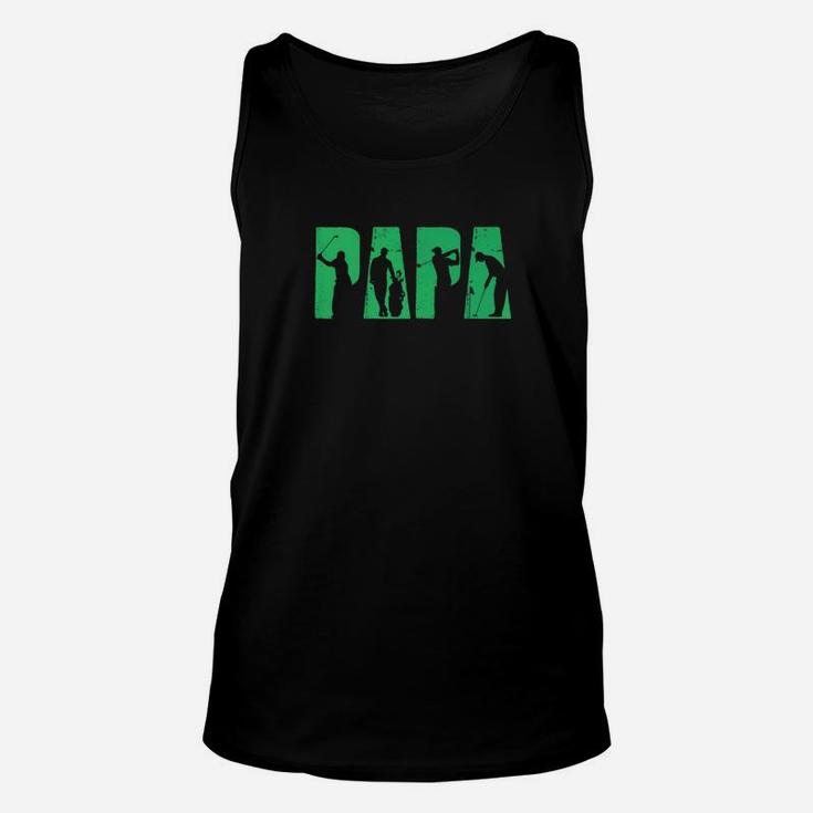Mens Funny Golf Papa Golfing Golfer Fathers Day Gift Unisex Tank Top