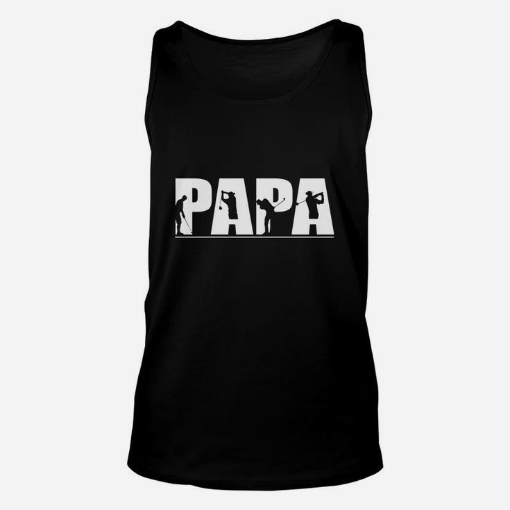 Mens Papa Golf - Dad Golf Gift Tshirt For Father Day, Birthday Unisex Tank Top