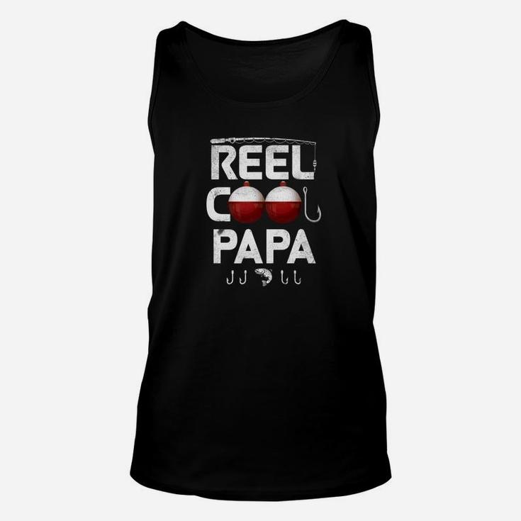 Mens Reel Cool Papa Fishing Grandpa Fathers Day Gift Unisex Tank Top