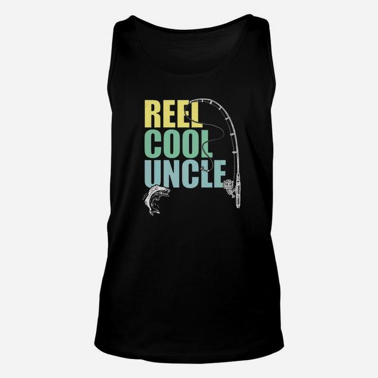 Mens Reel Cool Uncle Fishing Daddy Fathers Day Shirt Unisex Tank Top