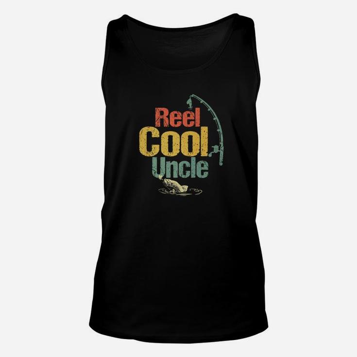 Mens Reel Cool Uncle Fishing Fathers Day Or Birthday Unisex Tank Top