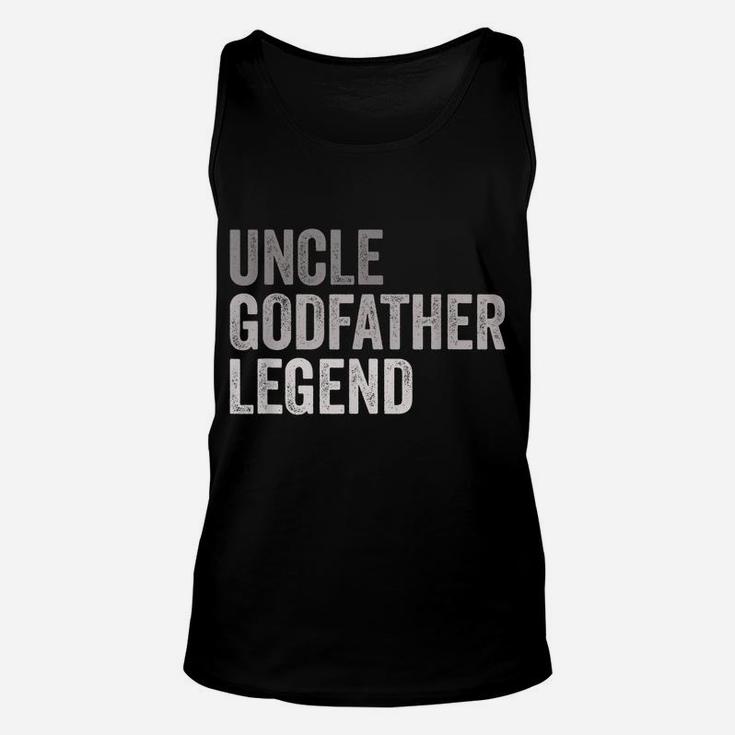 Mens Uncle Godfather Legend Funny Shirt Gift For A Favorite Uncle Unisex Tank Top