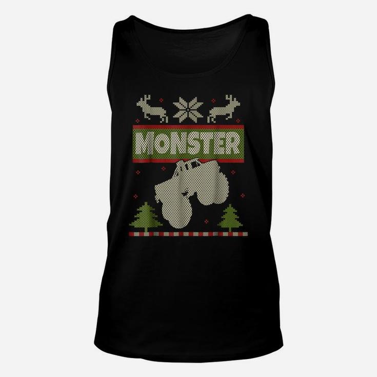 Monster Truck Ugly Christmas Sweater Shirt Big Cars Xmas Tee Unisex Tank Top